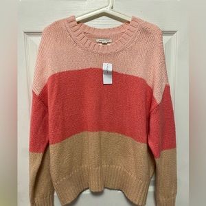 Color block sweater